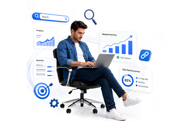 SEO Reporting Services Illustration